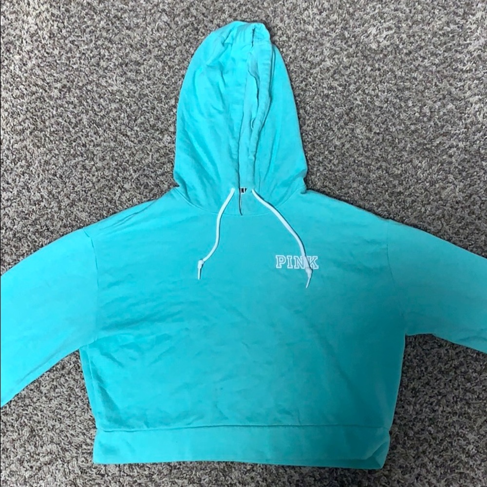 PINK brand teal crop top